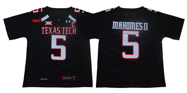 Texas Tech Red Raiders 5 Patrick Mahomes Black With C Patch College Football Jersey,We sell and wholesale Texas Tech Red Raiders 5 Patrick Mahomes Black With C Patch College Football Jersey on line form chian!